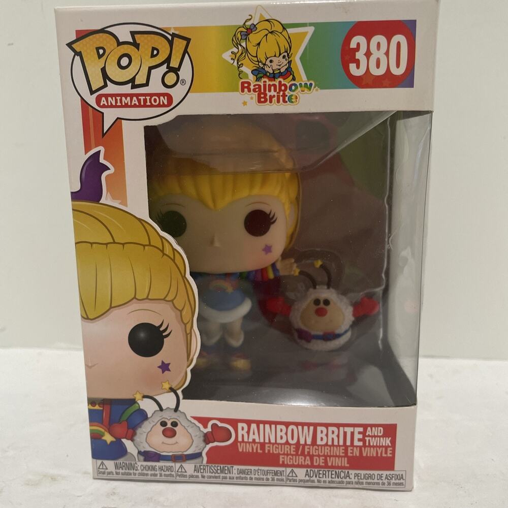 Funko Pop! Animation: #380 Rainbow Brite and Twink With Case